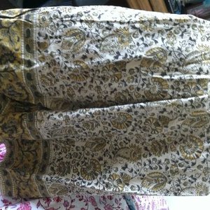 Beige yellow brown wrap skirt from India is being swapped online for free