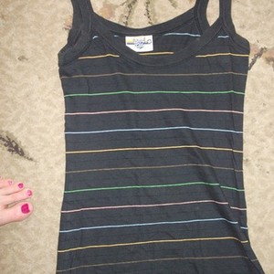PIF - Black Tank Top with Stripes - s is being swapped online for free