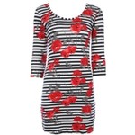 Floral Striped Bow Back Bodycon M is being swapped online for free