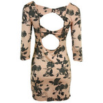 Floral Striped Bow Back Bodycon M is being swapped online for free