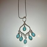 PRETTY BLUE TURQOUISE NECKLACE is being swapped online for free