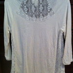 Mossimo 3/4 sleeve tee with crocheted detail size small is being swapped online for free
