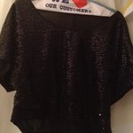 Sequin meduim to large crop top is being swapped online for free