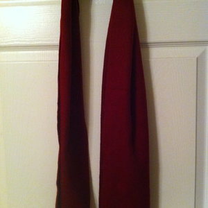 deep red cashmere scarf ~ NWT is being swapped online for free