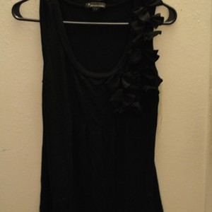 Black F21 Sleeveless Blouse w/ Flowers Sz. S/M is being swapped online for free