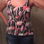 Urban outfitters floral hook eye corset back sz m is being swapped online for free