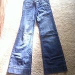 Wide leg bell bottom jeans is being swapped online for free