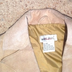 Wet Seal Camel Suede Jacket - Size XS, vintage style. is being swapped online for free