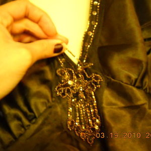 Silky Brown Halter Top Sz L-XL is being swapped online for free