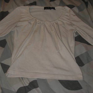 Cream, peasant top,M is being swapped online for free