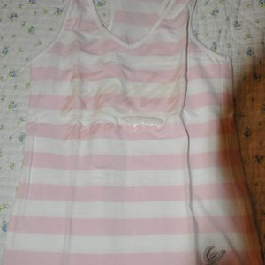 Striped tank by Freddy pink & white is being swapped online for free