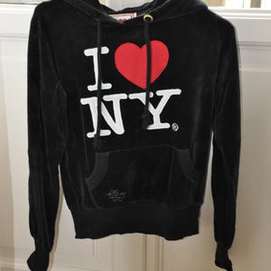 I love NY sweatshirt in black is being swapped online for free