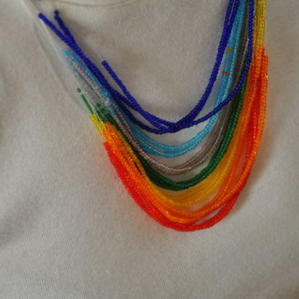 Beaded multicolor necklace  is being swapped online for free