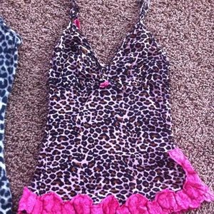 Pink Leopard Print Tank Size SM is being swapped online for free