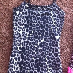 White Leopard Print Tank Size XS or Small by Express  is being swapped online for free