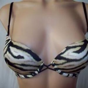 Zebra Print Miraculous Push Up adds 2 Cups Size Bra 32B is being swapped online for free