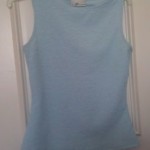Light Blue Textured Nice Tank S-M is being swapped online for free