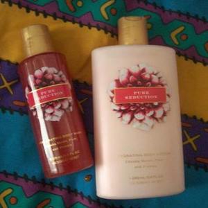 *pending*VS Pure Seduction lotion && bodywash is being swapped online for free