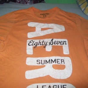 Mens Aeropostale Orange Medium is being swapped online for free