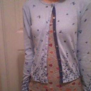 Womens blue/purple sweater Medium  is being swapped online for free