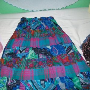 Vintage Colorful Skirt Medium is being swapped online for free