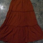 David Paul Orange Long Skirt Small is being swapped online for free