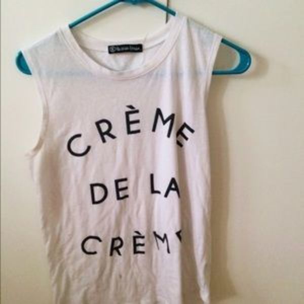 Creme De La Creme Tank Top is being swapped online for free