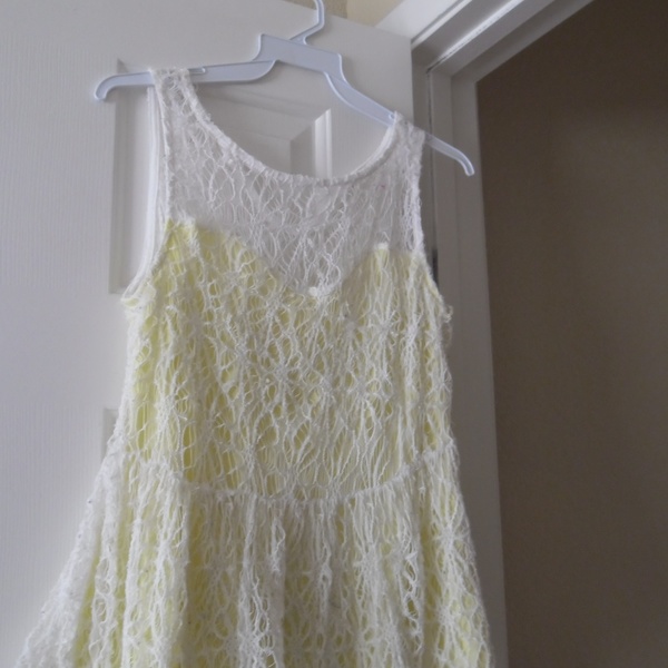 Yellow and White Crochet Top is being swapped online for free