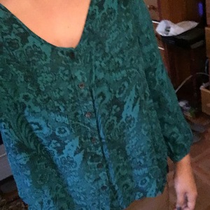 Paisley Teal Blouse is being swapped online for free