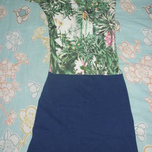 navy/floral dress is being swapped online for free