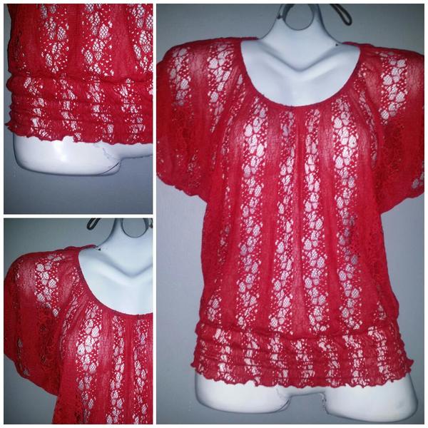 Red Lace Blouse is being swapped online for free