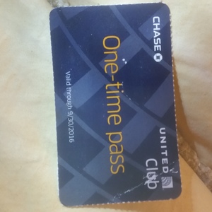 United Airlines Club Pass 9/30/16 is being swapped online for free