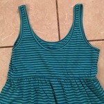 Striped turquoise small dress is being swapped online for free