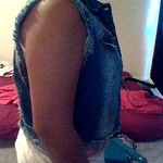 New Look jean jacket NO SLEEVES is being swapped online for free