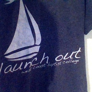 Launch out baptist college shirt is being swapped online for free