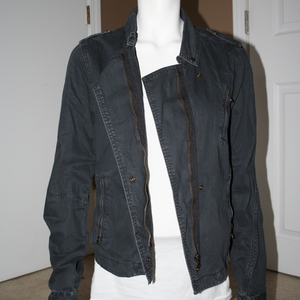 H&M Cotton Moto Jacket Size 10 (Runs Small) is being swapped online for free