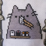 Pusheen Sushi Cross Stitch is being swapped online for free