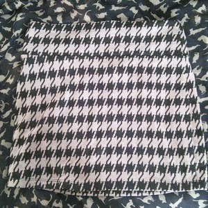 Houndstooth pattern mini skirt size S is being swapped online for free