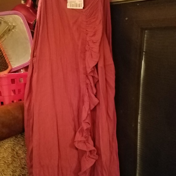 Cute Burnt Orange sctrappy dress is being swapped online for free