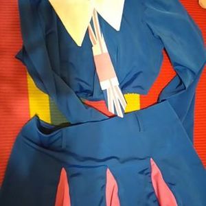 Blue 2 Piece Set Medium School Girl Halloween Costume  is being swapped online for free