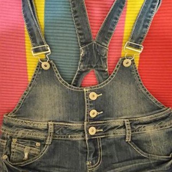 New Very Short Denim Overalls Size 7 is being swapped online for free