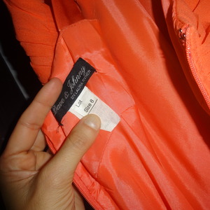 Dave and Johnny Orange Silk Dress Gown 5/6 is being swapped online for free