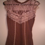 Gorgeous brown lace top  is being swapped online for free