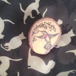 Wooden hummingbird brooch is being swapped online for free