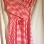 Peach/white summer dress  is being swapped online for free