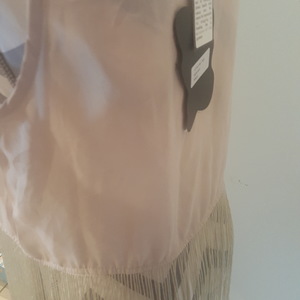 NWT Tan Fringe Top.  is being swapped online for free