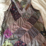 Patchwork tank top by blue sky size extra large is being swapped online for free