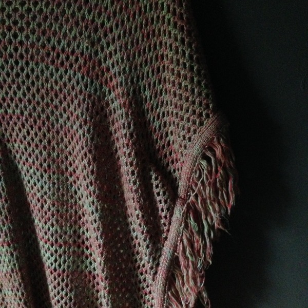 Multi colored poncho is being swapped online for free