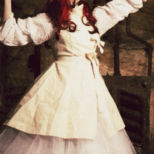 steampunk style apron, lab coat-sz small med. is being swapped online for free