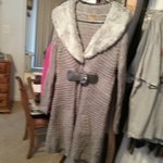 Warm sweater coat is being swapped online for free